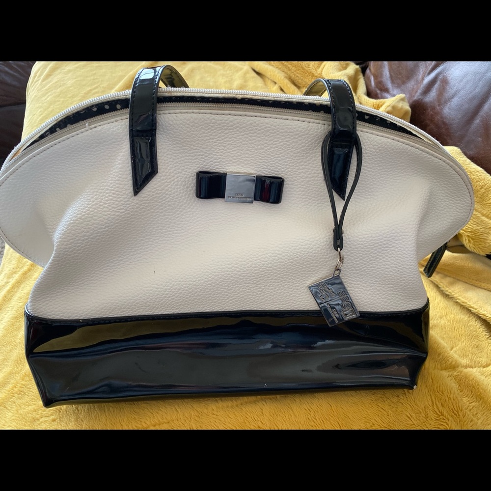 Lulu by lulu Guinness handbag Black White